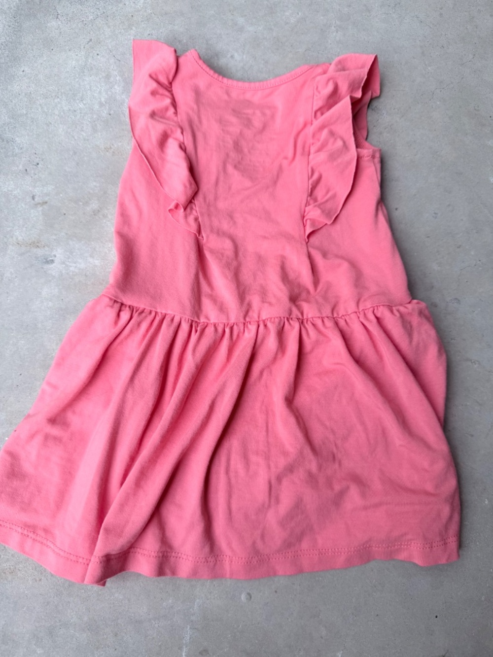 Baby Pink Ruffle Twirl Bodysuit Dress - Picture 4 of 5
